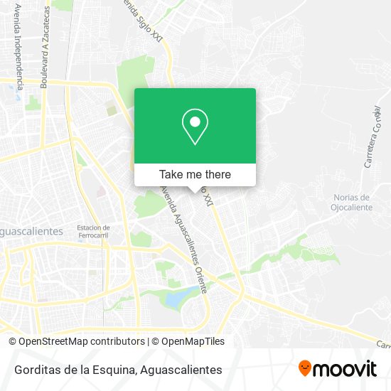 Gorditas de la Esquina map