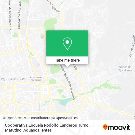 Mapa de Cooperativa Escuela Rodolfo Landeros Turno Matutino