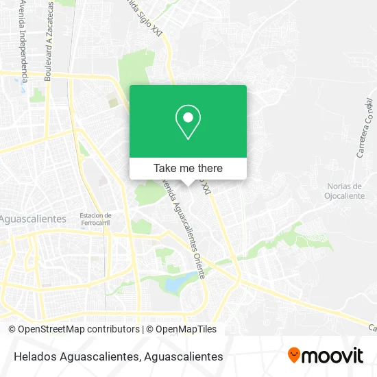 Helados Aguascalientes map