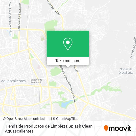 Tienda de Productos de Limpieza Splash Clean map