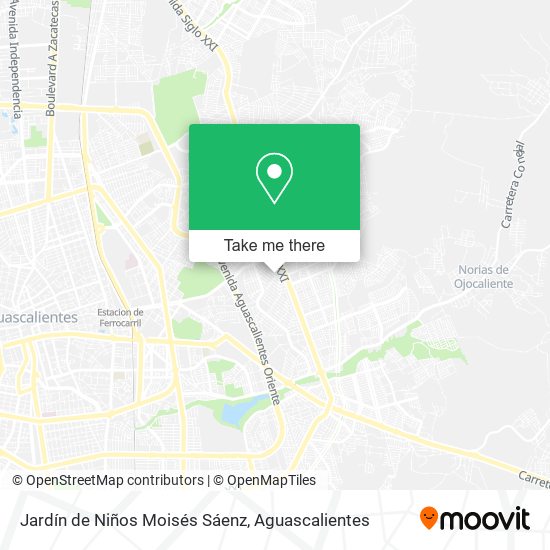 Jardín de Niños Moisés Sáenz map