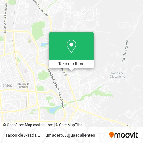 Tacos de Asada El Humadero map