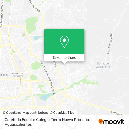Mapa de Cafetería Escolar Colegio Tierra Nueva Primaria