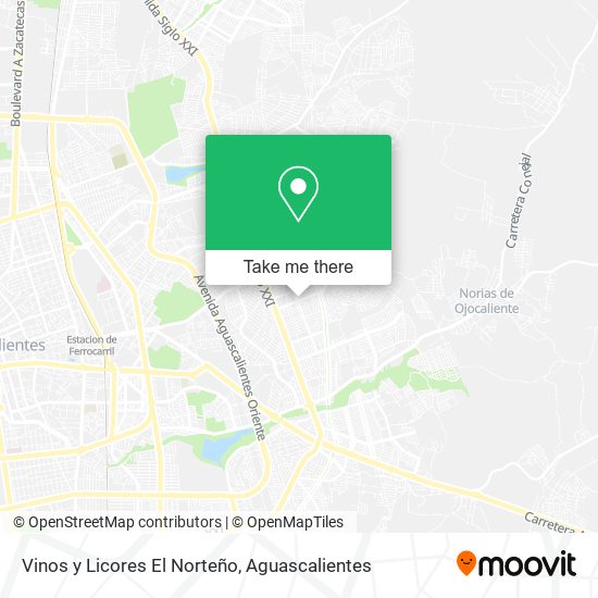 Vinos y Licores El Norteño map