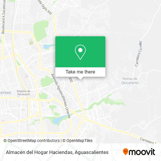 Mapa de Almacén del Hogar Haciendas