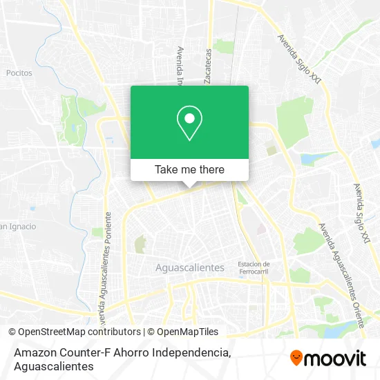 Amazon Counter-F Ahorro Independencia map