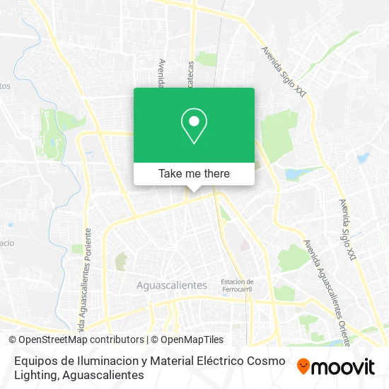 Mapa de Equipos de Iluminacion y Material Eléctrico Cosmo Lighting