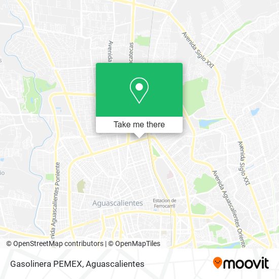 Gasolinera PEMEX map