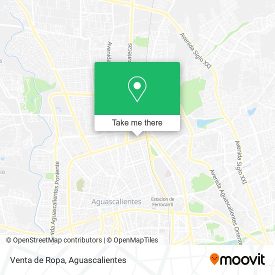 Venta de Ropa map