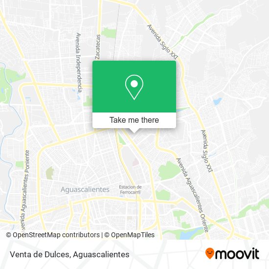 Venta de Dulces map