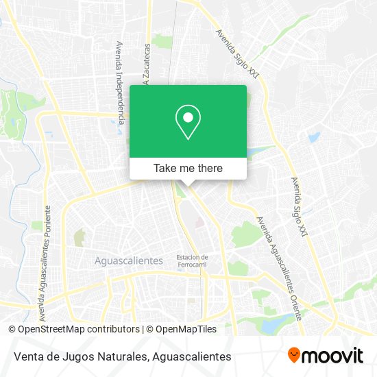 Venta de Jugos Naturales map
