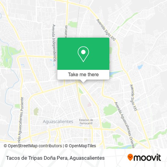 Mapa de Tacos de Tripas Doña Pera