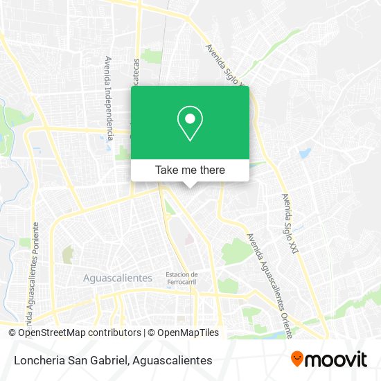 Loncheria San Gabriel map