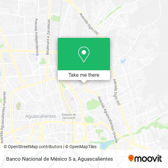 Mapa de Banco Nacional de México S a