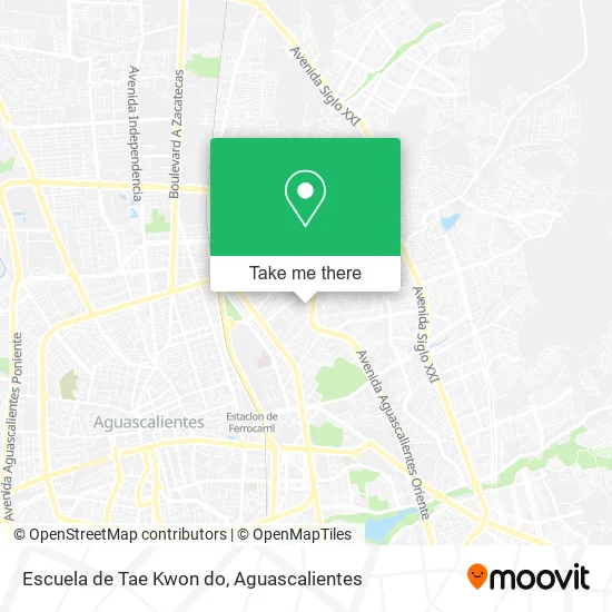Escuela de Tae Kwon do map