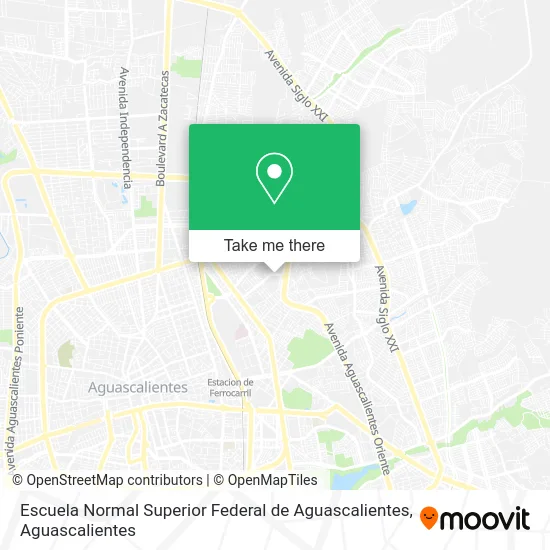Escuela Normal Superior Federal de Aguascalientes map