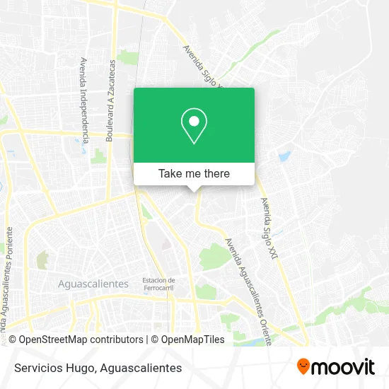 Servicios Hugo map
