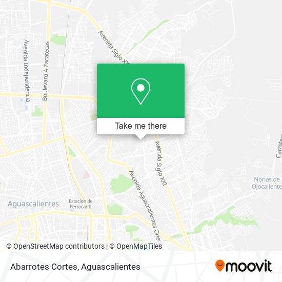 Abarrotes Cortes map
