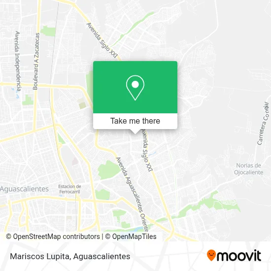 Mariscos Lupita map