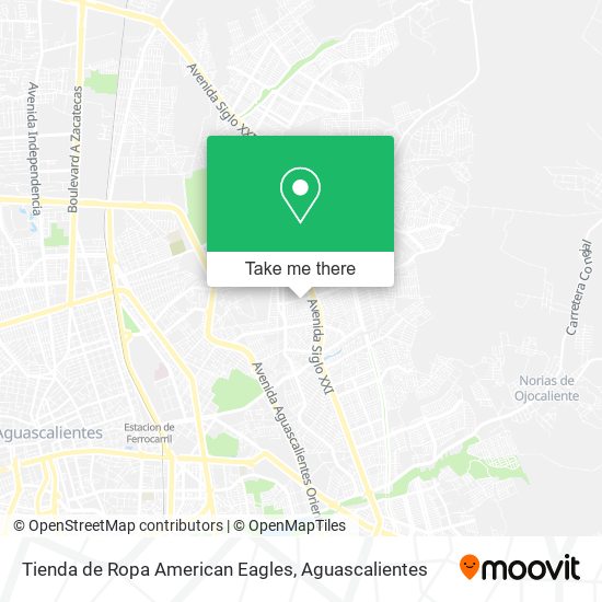 Mapa de Tienda de Ropa American Eagles