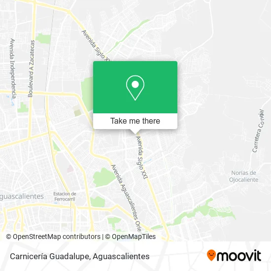 Mapa de Carnicería Guadalupe
