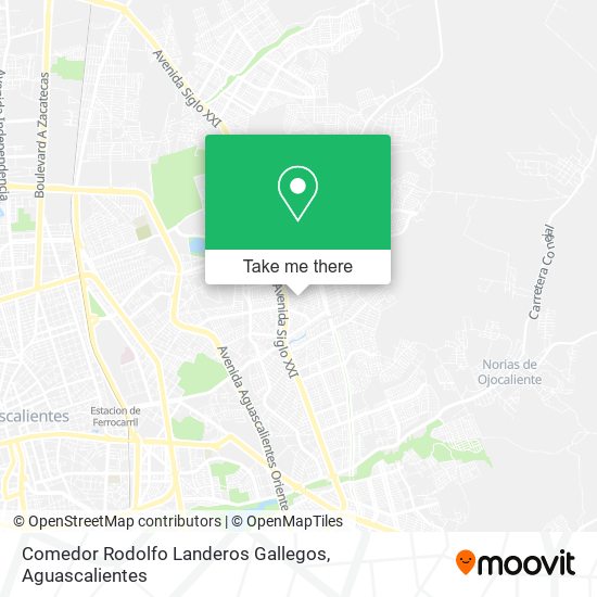 Mapa de Comedor Rodolfo Landeros Gallegos