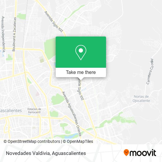 Novedades Valdivia map