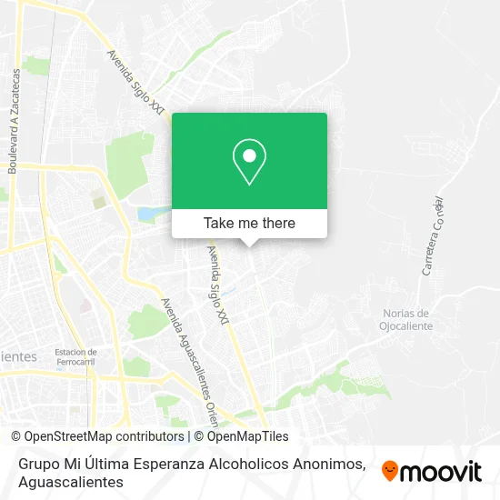 Grupo Mi Última Esperanza Alcoholicos Anonimos map