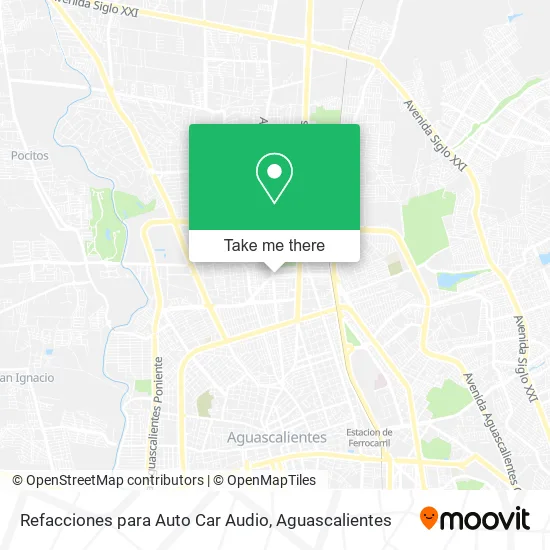 Refacciones para Auto Car Audio map