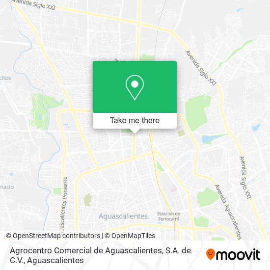 Agrocentro Comercial de Aguascalientes, S.A. de C.V. map