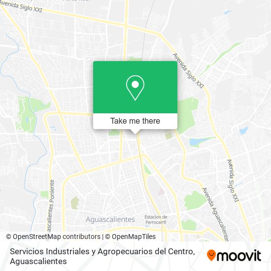 Mapa de Servicios Industriales y Agropecuarios del Centro