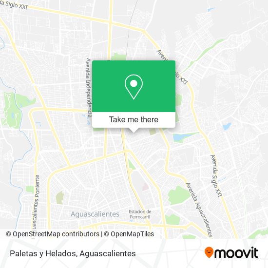 Paletas y Helados map
