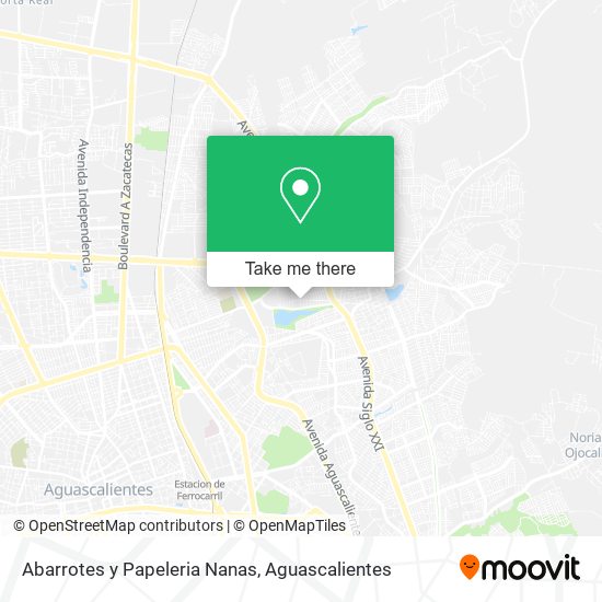 Mapa de Abarrotes y Papeleria Nanas