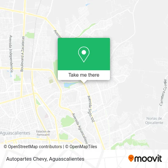 Autopartes Chevy map