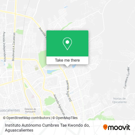 Instituto Autónomo Cumbres Tae Kwondo do map