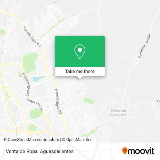 Venta de Ropa map