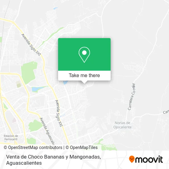 Venta de Choco Bananas y Mangonadas map