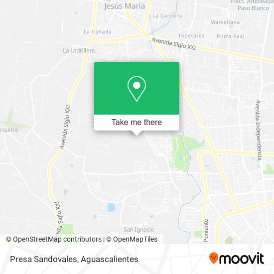 Mapa de Presa Sandovales