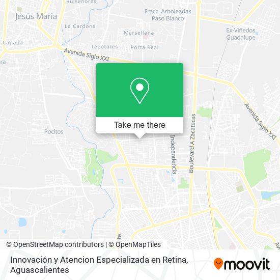 Innovación y Atencion Especializada en Retina map