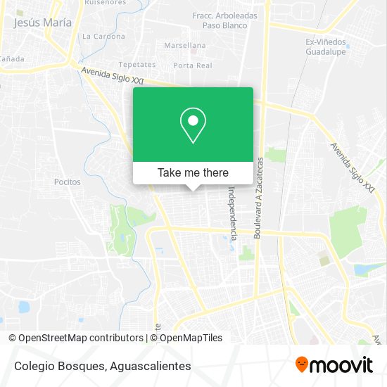 Colegio Bosques map