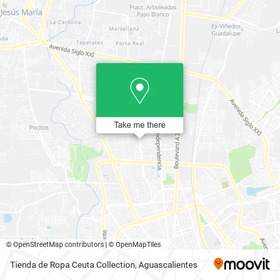 Tienda de Ropa Ceuta Collection map