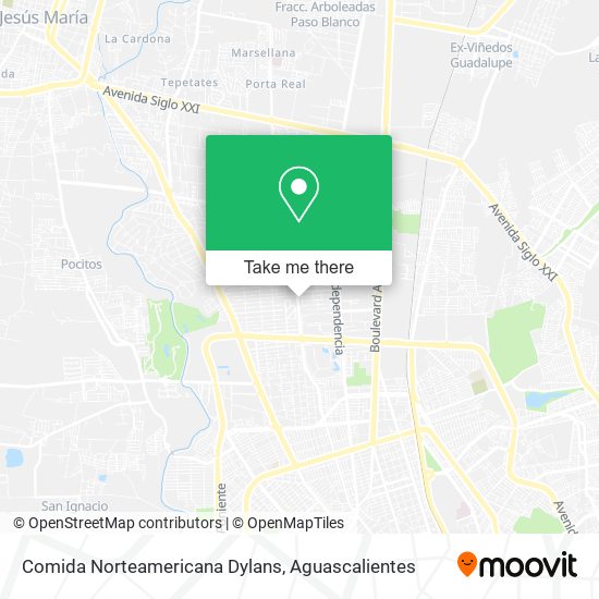 Comida Norteamericana Dylans map