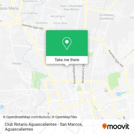 Club Rotario Aguascalientes - San Marcos map