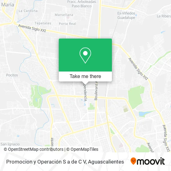 Mapa de Promocion y Operación S a de C V