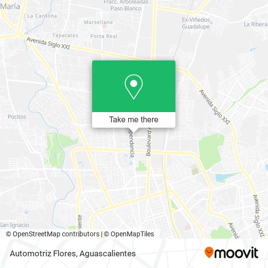 Mapa de Automotriz Flores