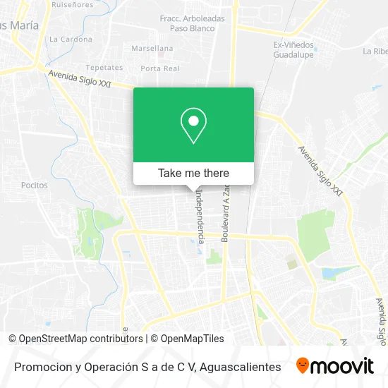 Promocion y Operación S a de C V map