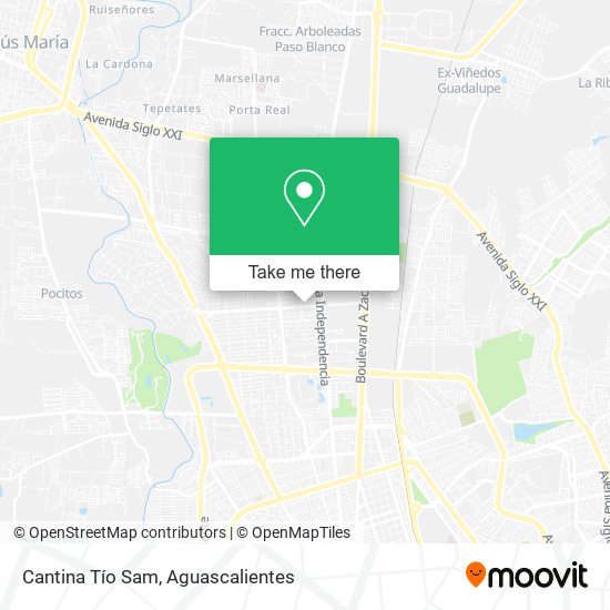 Cantina Tío Sam map