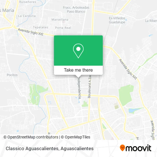 Classico Aguascalientes map