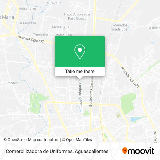 Comercilizadora de Uniformes map