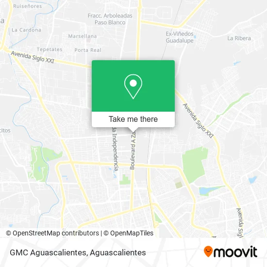 GMC Aguascalientes map